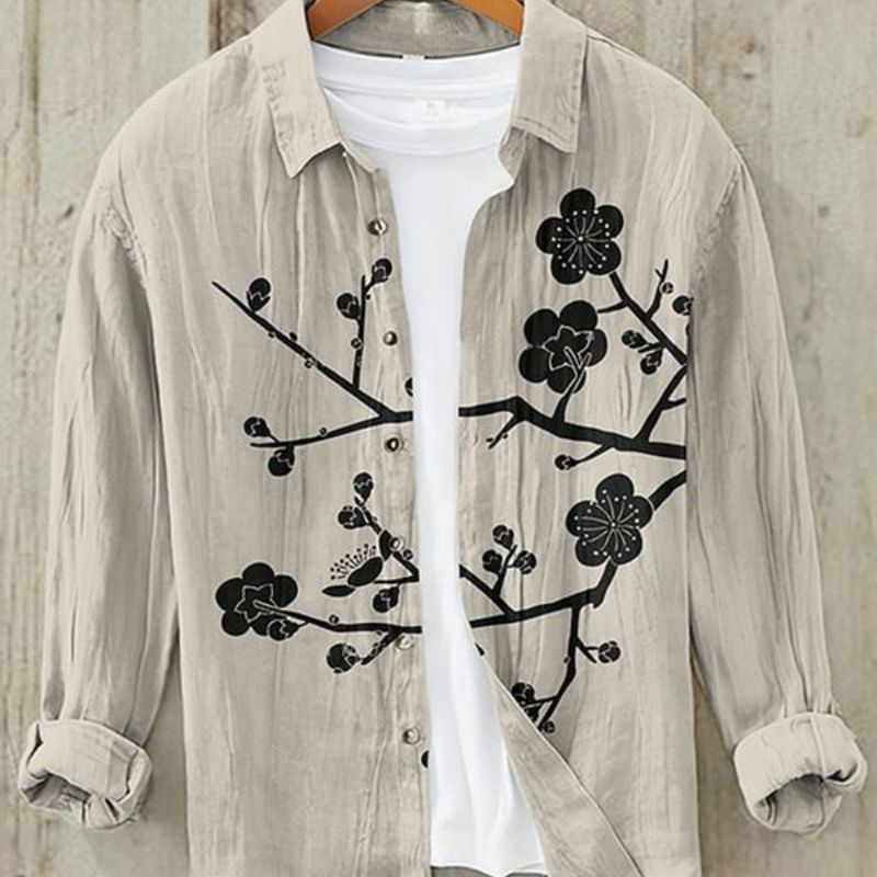 Chemise Imprimée Vagues Homme