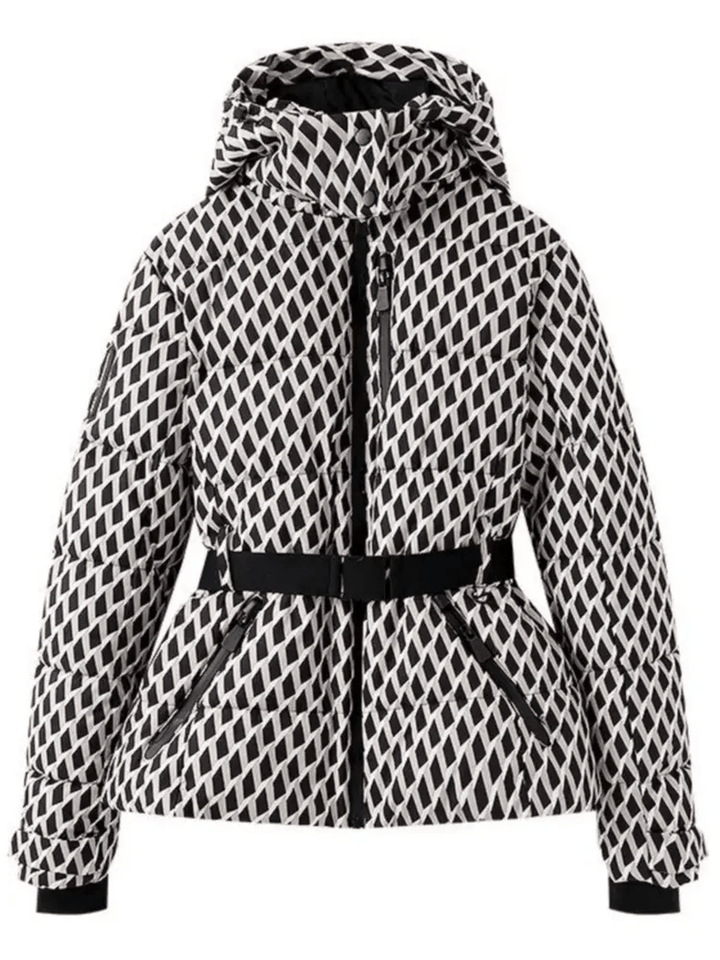 Veste de Ski Matelassée Ceinturée Femme