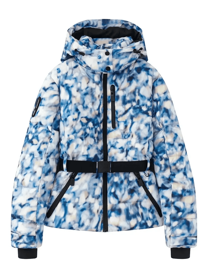 Veste de Ski Matelassée Ceinturée Femme