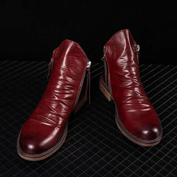 Bottines à Zip Latéral Homme