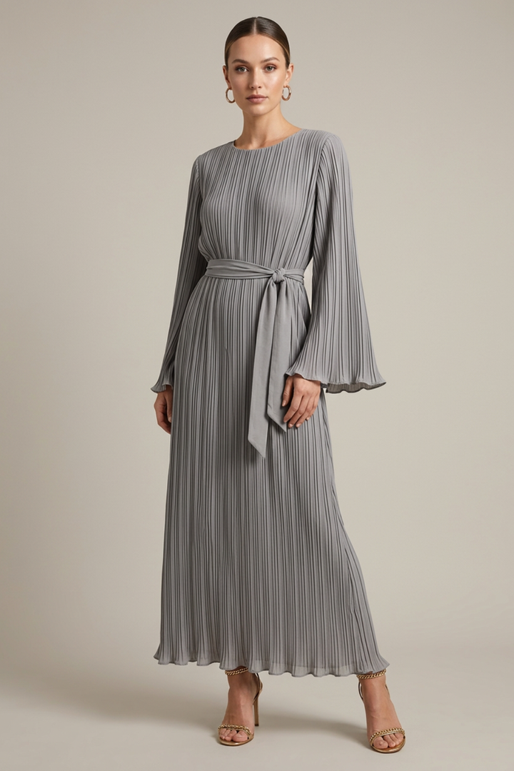Robe Longue Plissée Femme