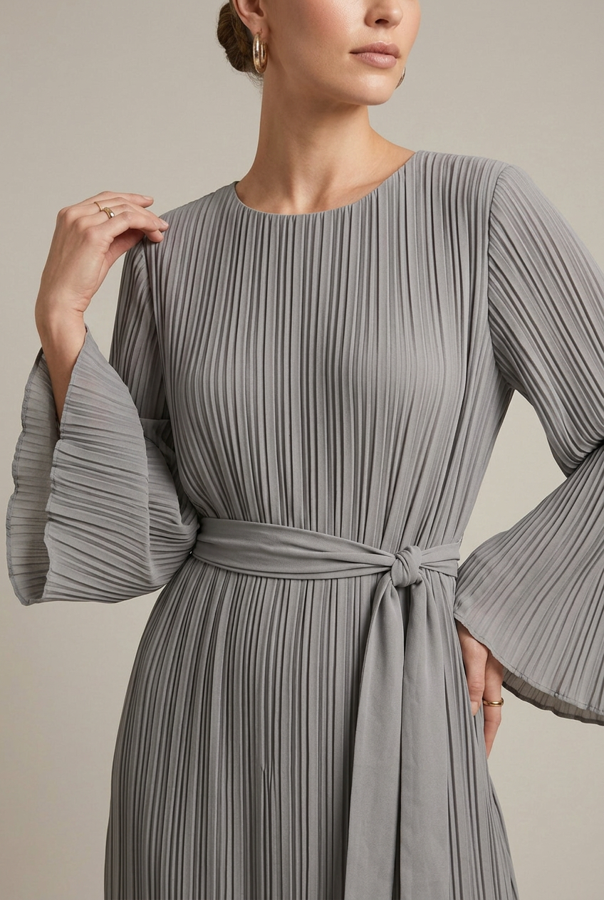 Robe Longue Plissée Femme