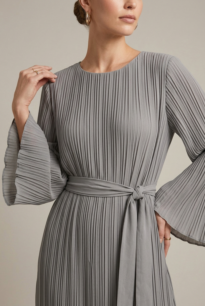 Robe Longue Plissée Femme