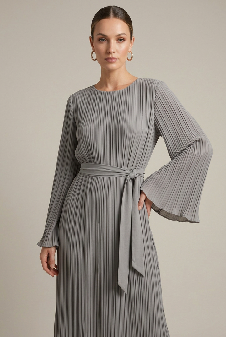 Robe Longue Plissée Femme