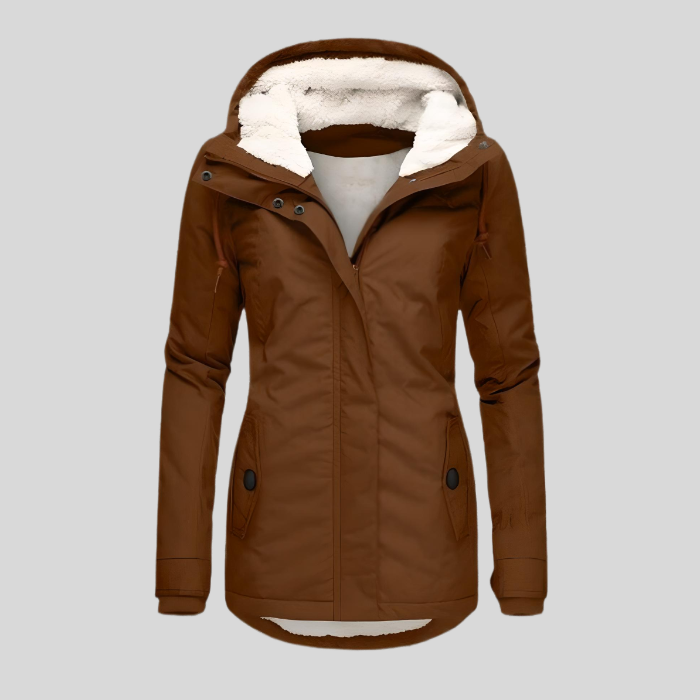 Parka Doublée à Capuche Femme