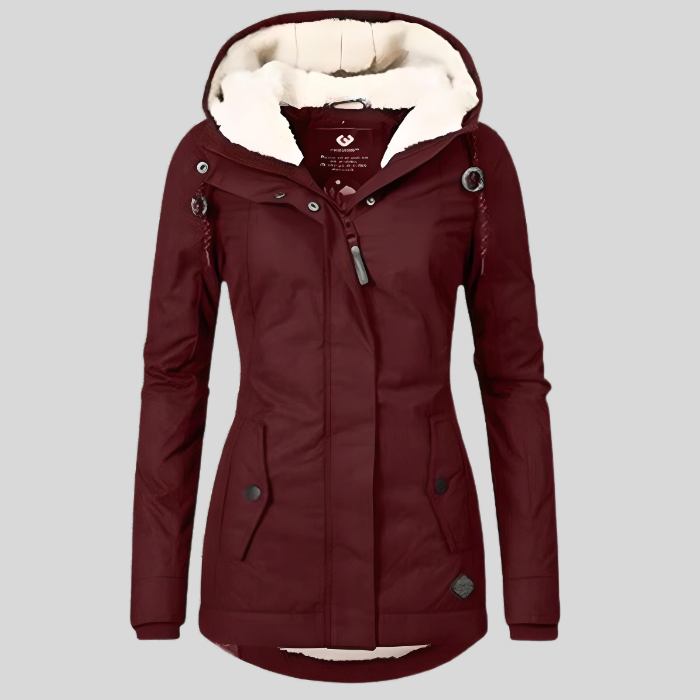 Parka Doublée à Capuche Femme