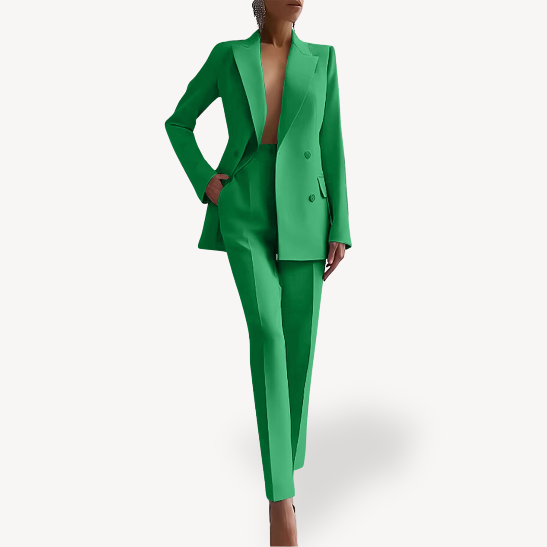 Ensemble Blazer Structuré et Pantalon Femme