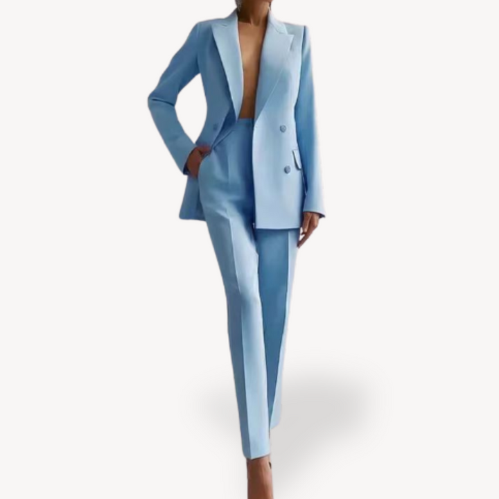 Ensemble Blazer Structuré et Pantalon Femme