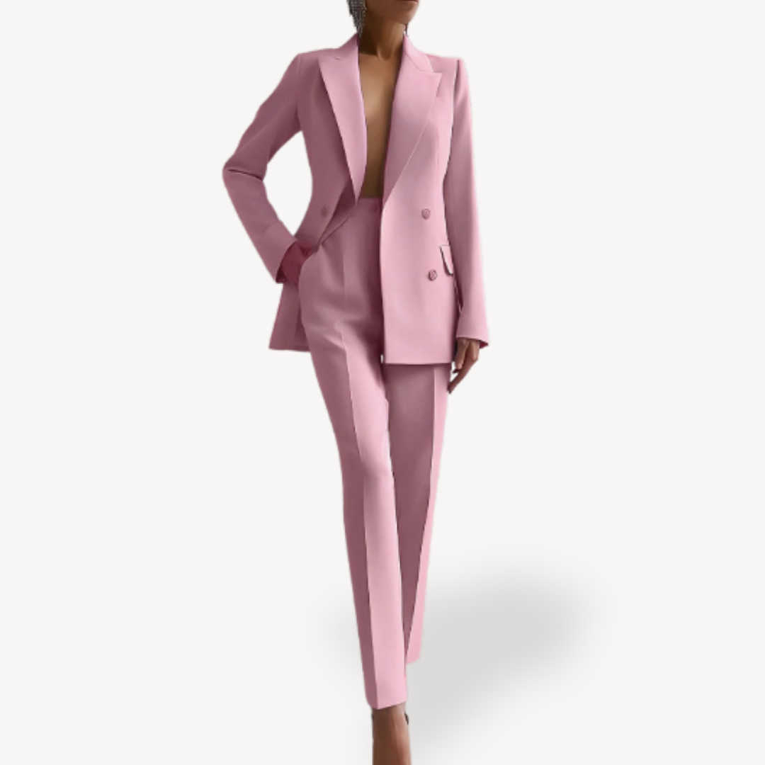 Ensemble Blazer Structuré et Pantalon Femme