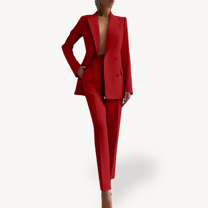 Ensemble Blazer Structuré et Pantalon Femme