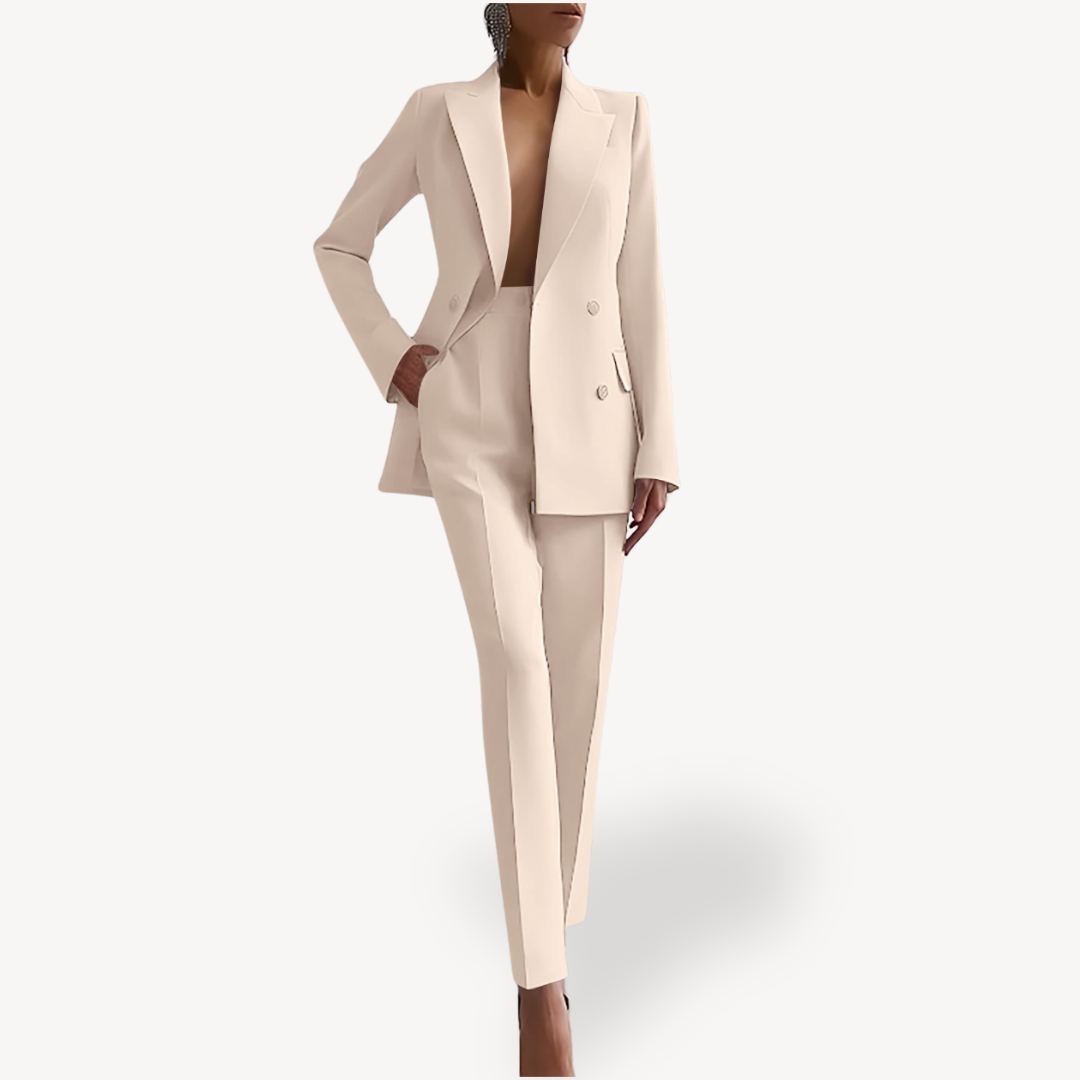 Ensemble Blazer Structuré et Pantalon Femme