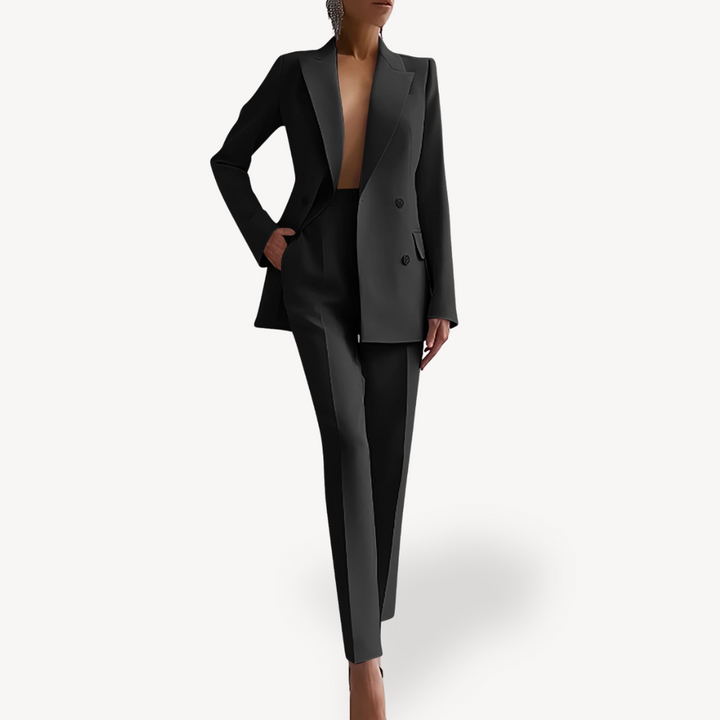 Ensemble Blazer Structuré et Pantalon Femme