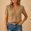 Women's V-Neck Lace Blouse