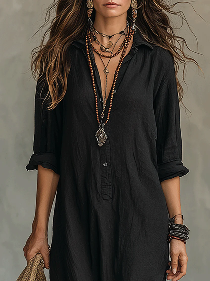 Robe Chemise Longue Ample Femme