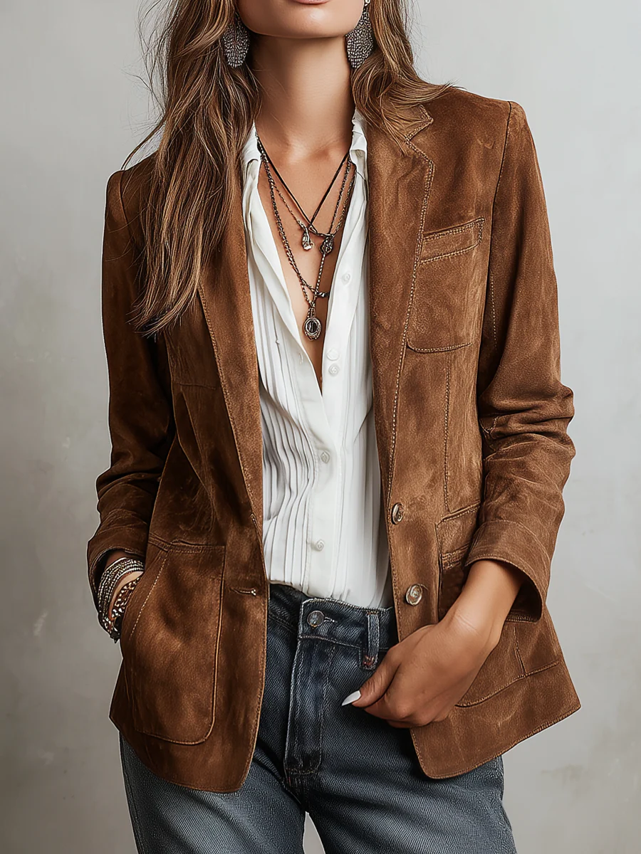Veste de Costume à Poches Femme