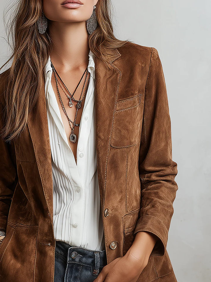 Veste de Costume à Poches Femme