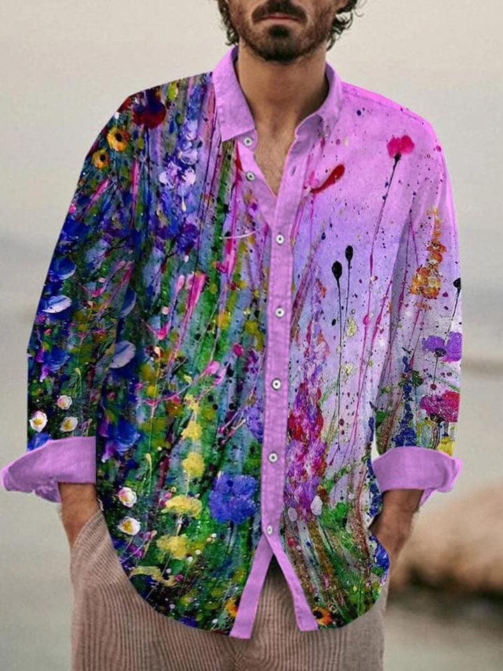 Chemise Imprimée Artistique Homme