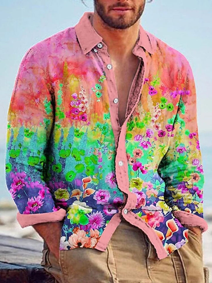 Chemise Imprimée Artistique Homme