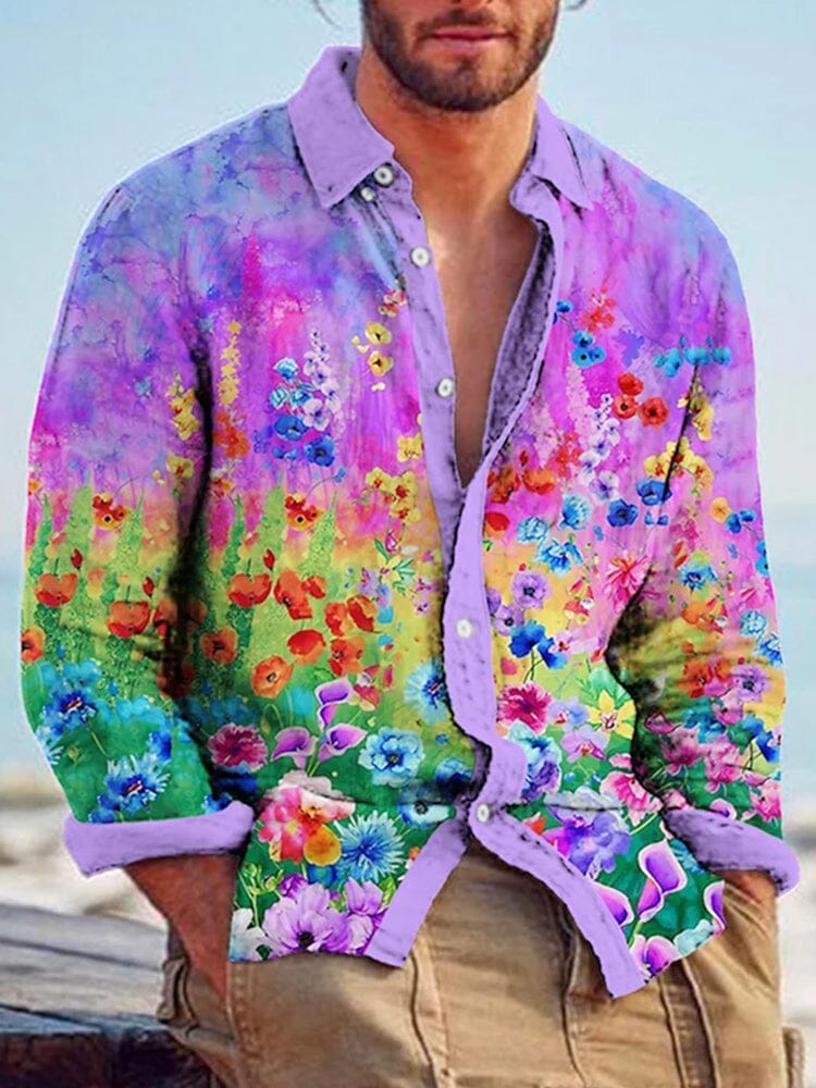 Chemise Imprimée Artistique Homme