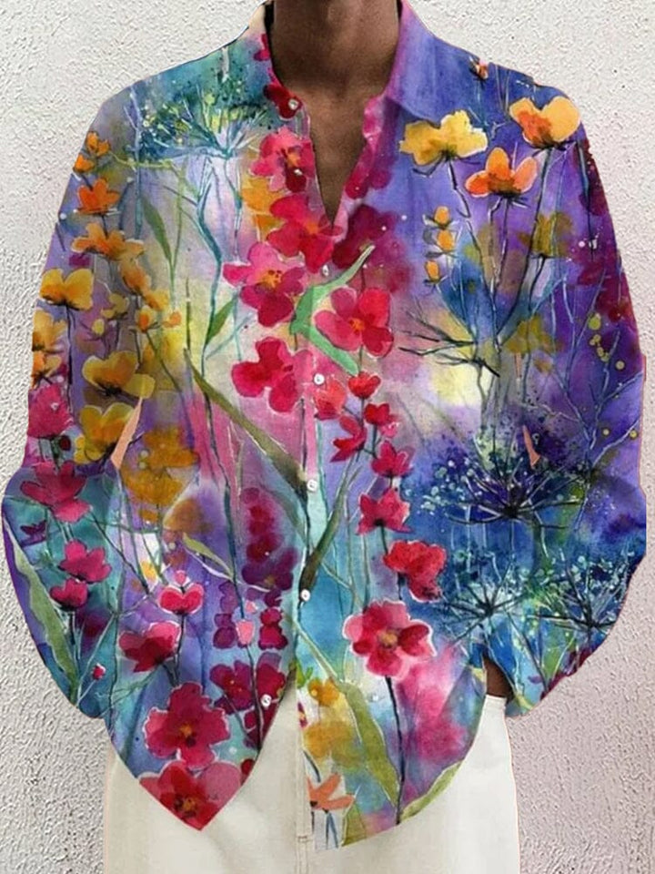 Chemise Imprimée Artistique Homme