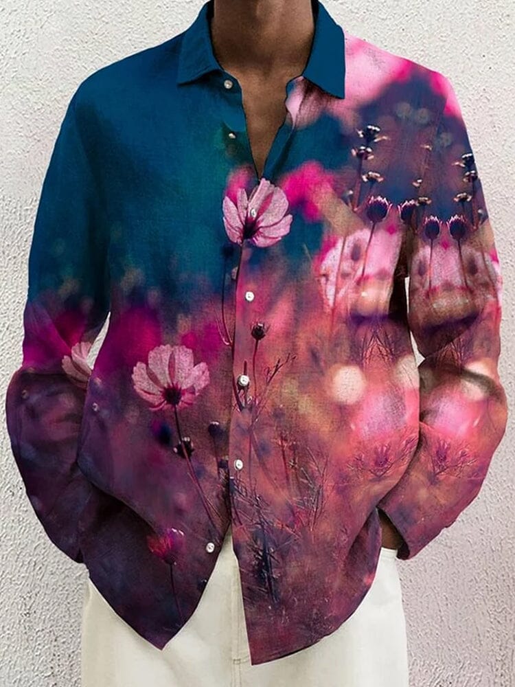 Chemise Imprimée Artistique Homme