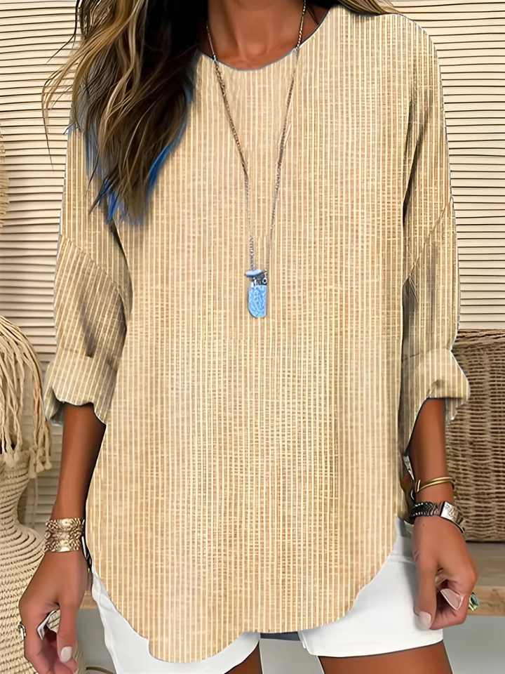 Blouse Rayée Coupe Ample Femme
