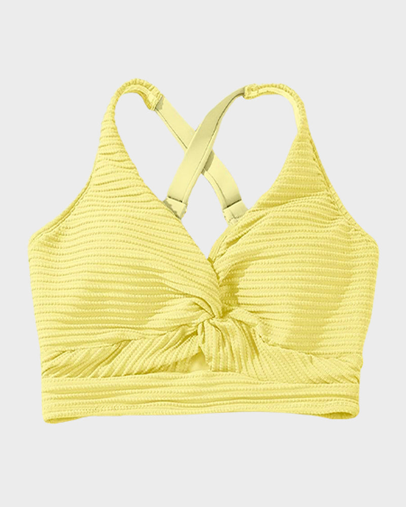 Bikini Côtelé Taille Haute Femme