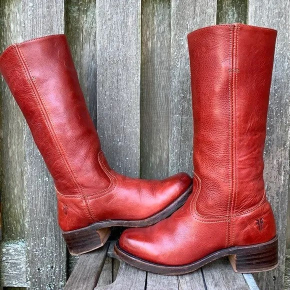 Bottes Hautes À Talon Carré Femme