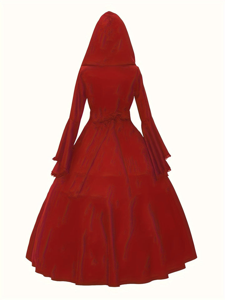Costume Halloween Sorcière à Capuche Femme