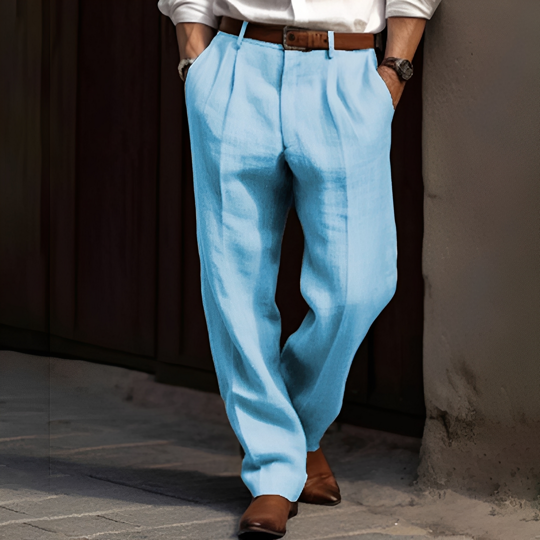 Pantalon Tailleur Plissé Homme