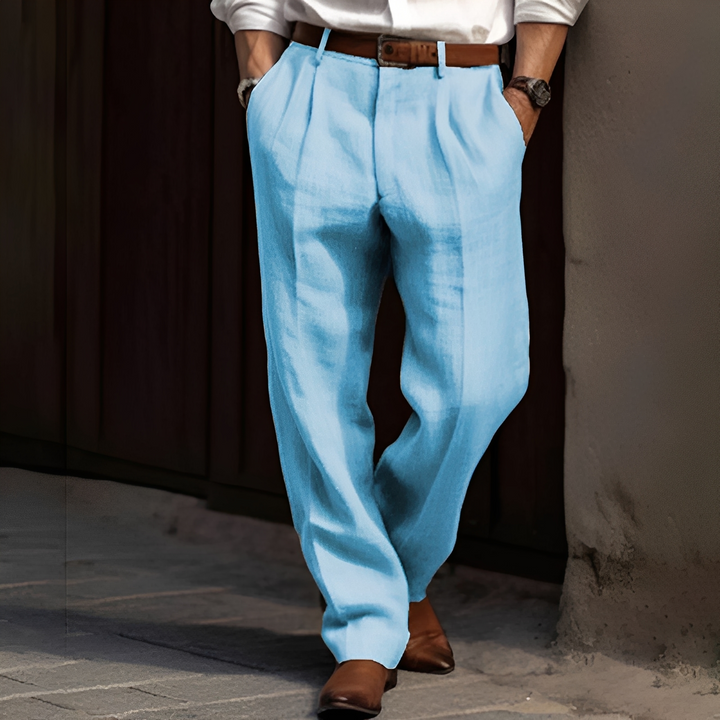 Pantalon Tailleur Plissé Homme