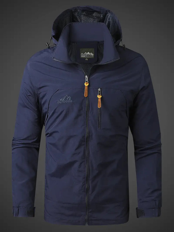 Veste Zippée à Capuche et Poche Poitrine Homme