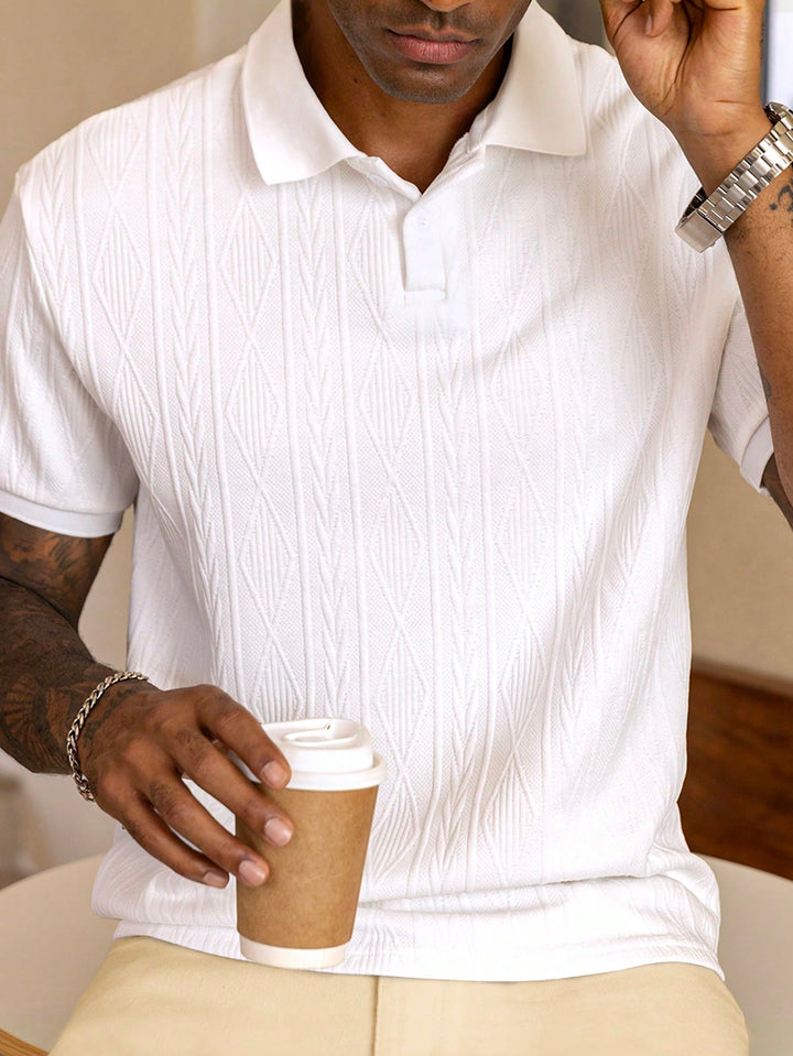 Polo Maille Texturée Homme