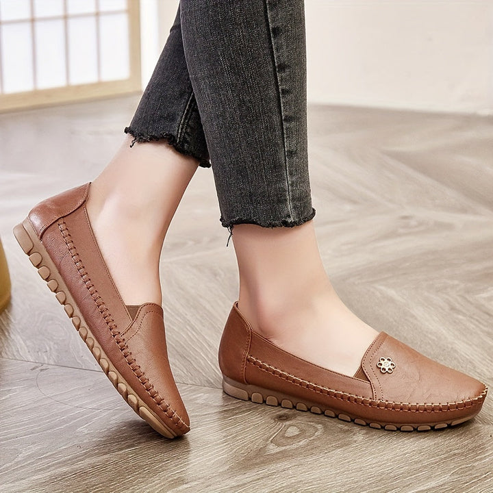 Mocassins Plats à Bout Rond Femme