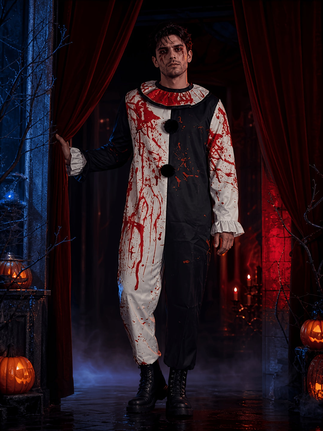 Costume De Clown Sanglant Halloween Homme