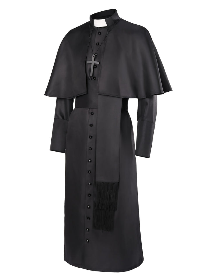 Costume Halloween Prêtre Sombre Homme