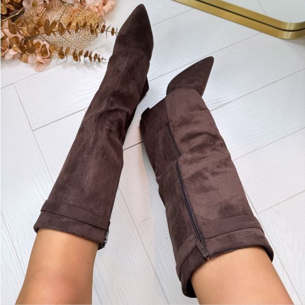 Bottes Hautes Bout Pointu Femme