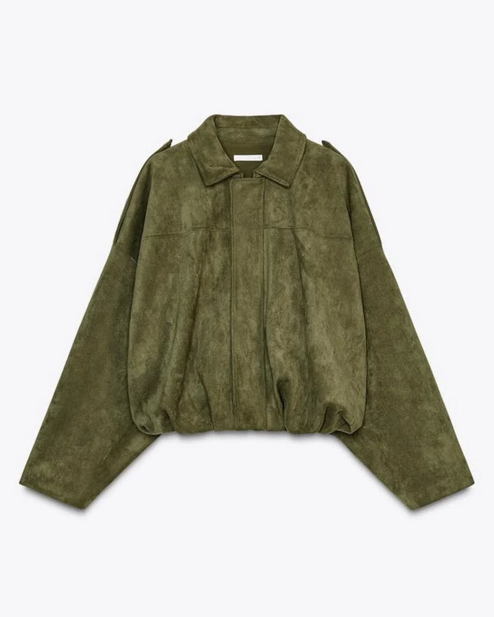 Veste Courte à Col Classique Femme
