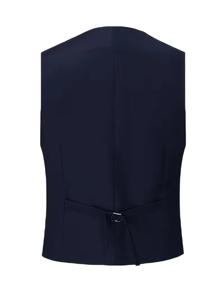 Costume Avec Gilet Croisé Et Revers Pointus Homme