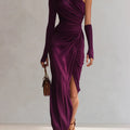 Robe Longue Asymétrique Fendue Femme