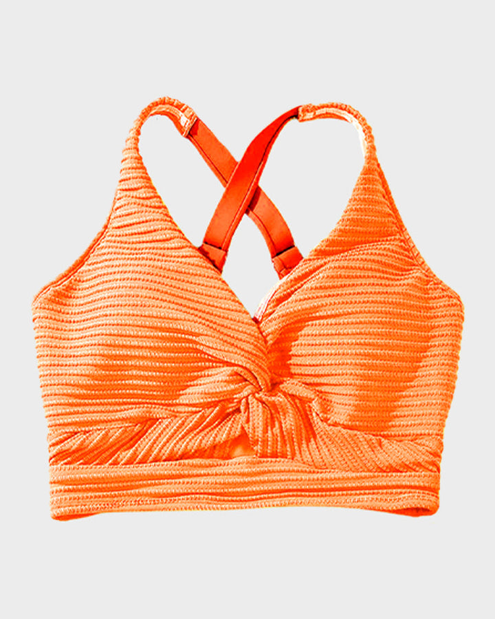 Bikini Côtelé Taille Haute Femme