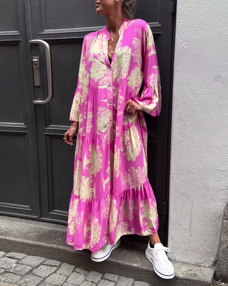 Robe Maxi Bohème Fleurie Femme