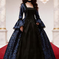 Robe Halloween Gothique à Manches Évasées Femme