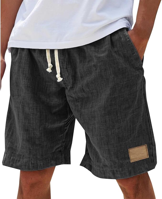 Short En Lin Décontracté Homme