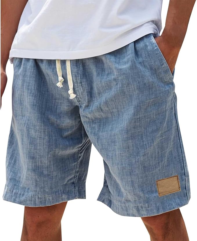 Short En Lin Décontracté Homme