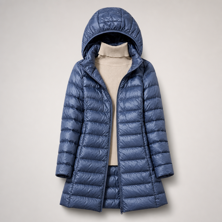 Doudoune Longue à Capuche Femme
