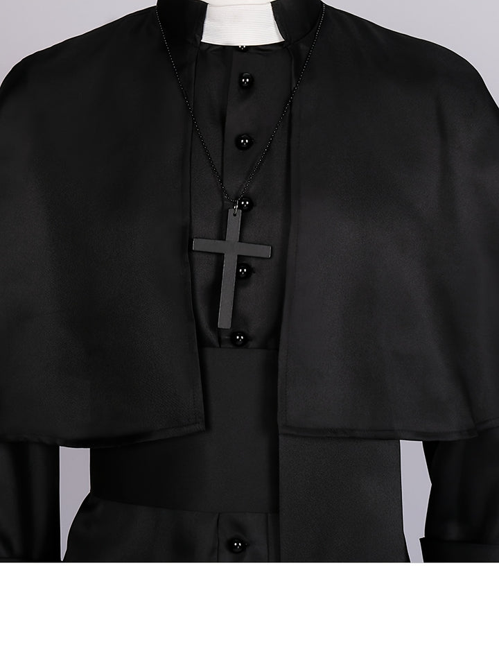 Costume Halloween Prêtre Sombre Homme
