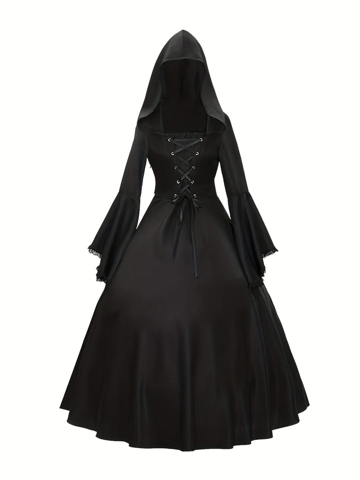 Costume Halloween Sorcière à Capuche Femme