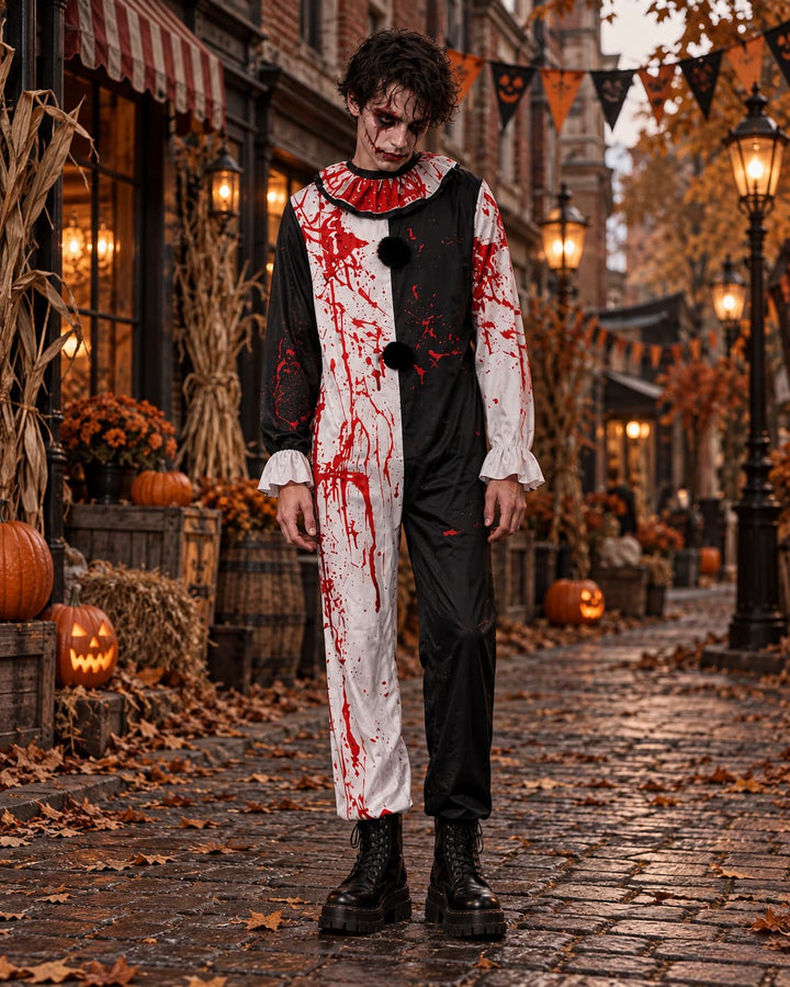 Costume De Clown Sanglant Halloween Homme