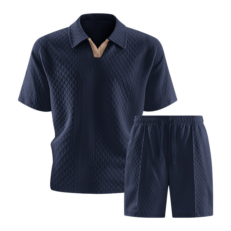 Ensemble avec Polo Texturé et Short Homme